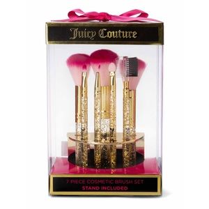 NEW JUICY COUTURE 8pc Cosmetic Brush gift set